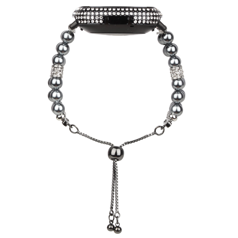 20mm Watch Band for Fitbit Versa 3 Adjustable Stretch Jewelry Wristband Handmade Pearl Watch Strap for Women Girl 20mm Watch Band for Fitbit Versa 3 Adjustable Stretch Jewelry Wristband Handmade Pearl Watch Strap for Women Girl